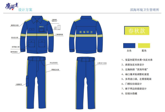 鹽城濱海環(huán)衛(wèi)工作服設(shè)計定制案例